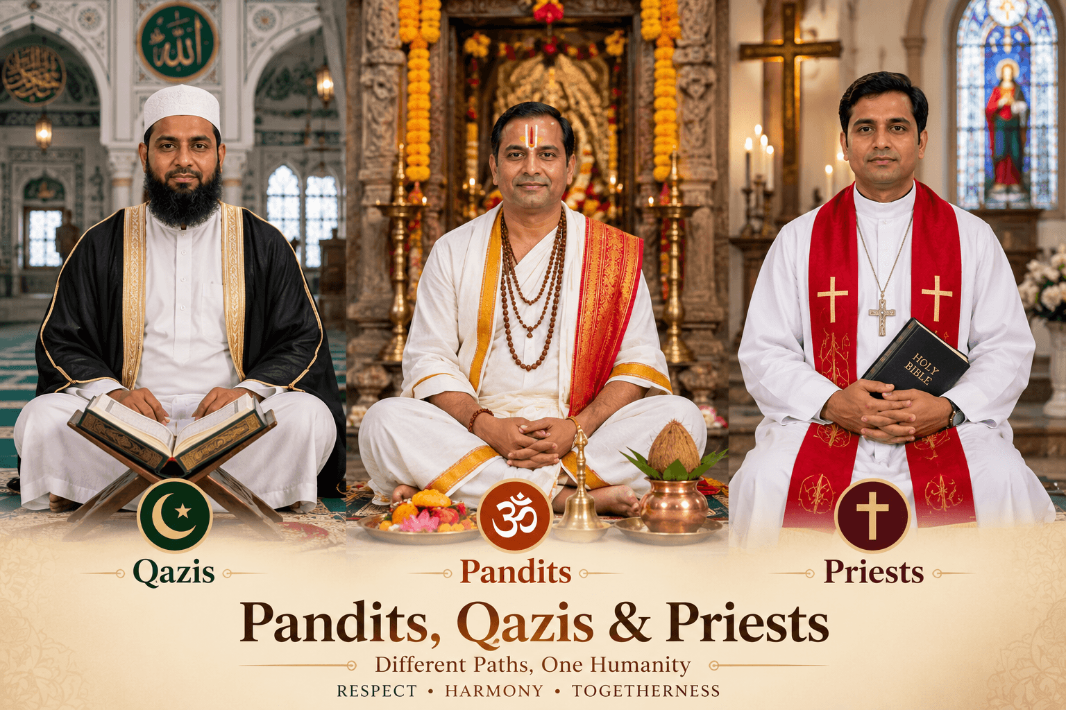 Pandits, Qazis & Priests